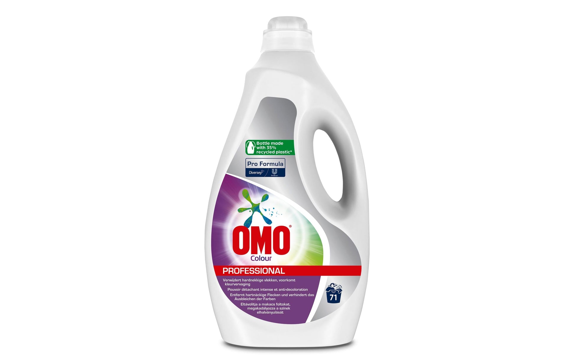 Diversey pro formula OMO Pro Formula – Flüssigwaschmittel für Color Professional – Frisch – 5 l – 71 Wäschen