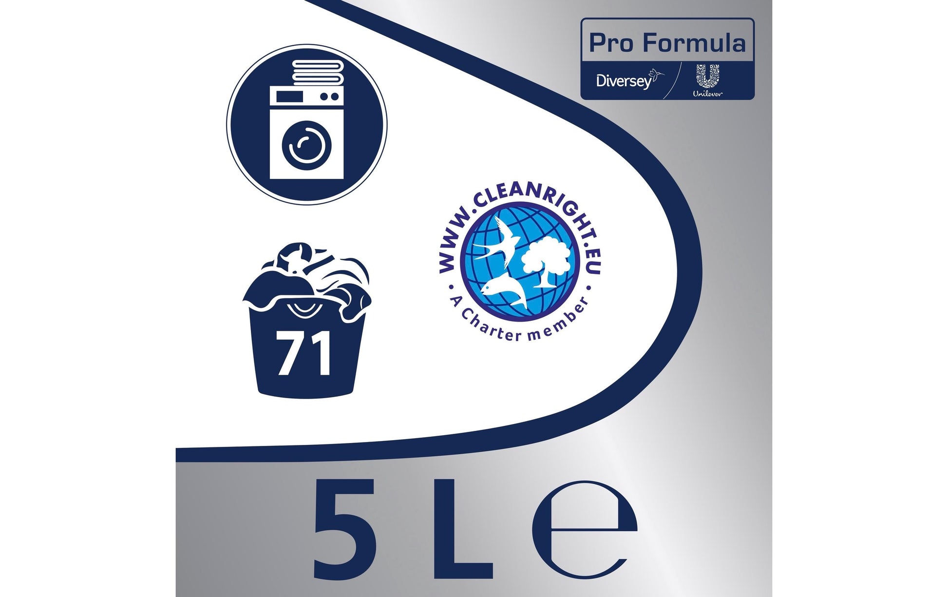 Diversey pro formula OMO Pro Formula – Flüssigwaschmittel für Color Professional – Frisch – 5 l – 71 Wäschen