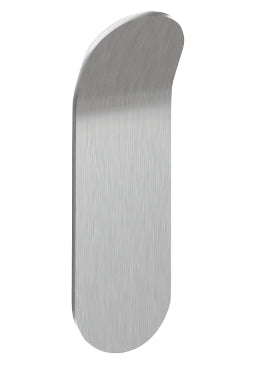 TESA Powerstrips Small Klebehaken – gebürsteter Edelstahl, 1 kg, Klebestreifen, 2er-Set