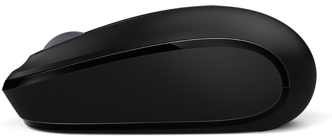 Microsoft WL Mobile Mouse 1850 Mobile Maus – kabellos, 3 Tasten, beidhändig, inkl. Nano-Empfänger, schwarz