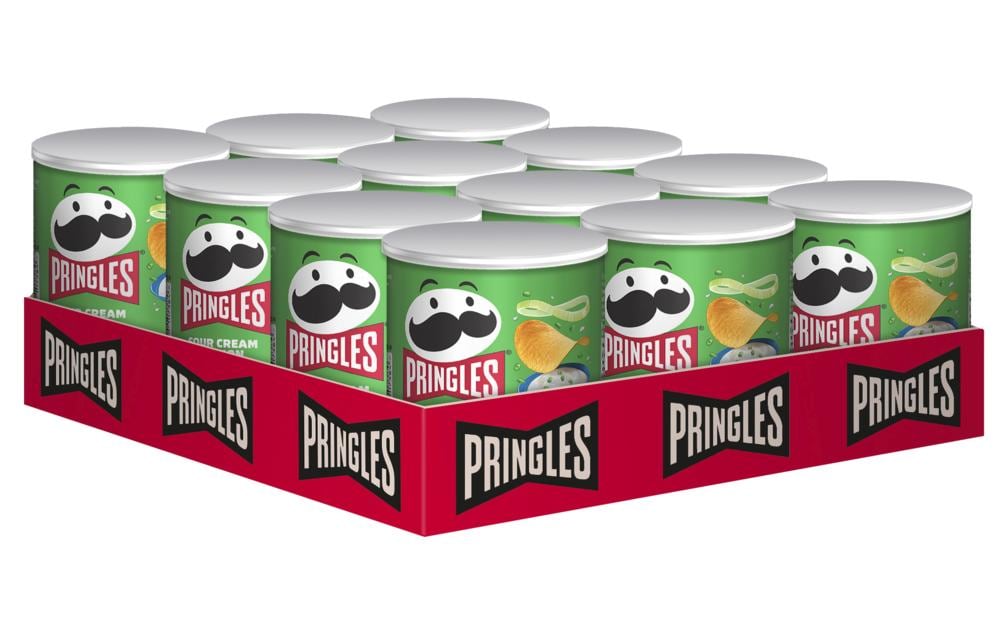 Pringles Chips – Sauerrahm & Zwiebel – 12 × 40 g