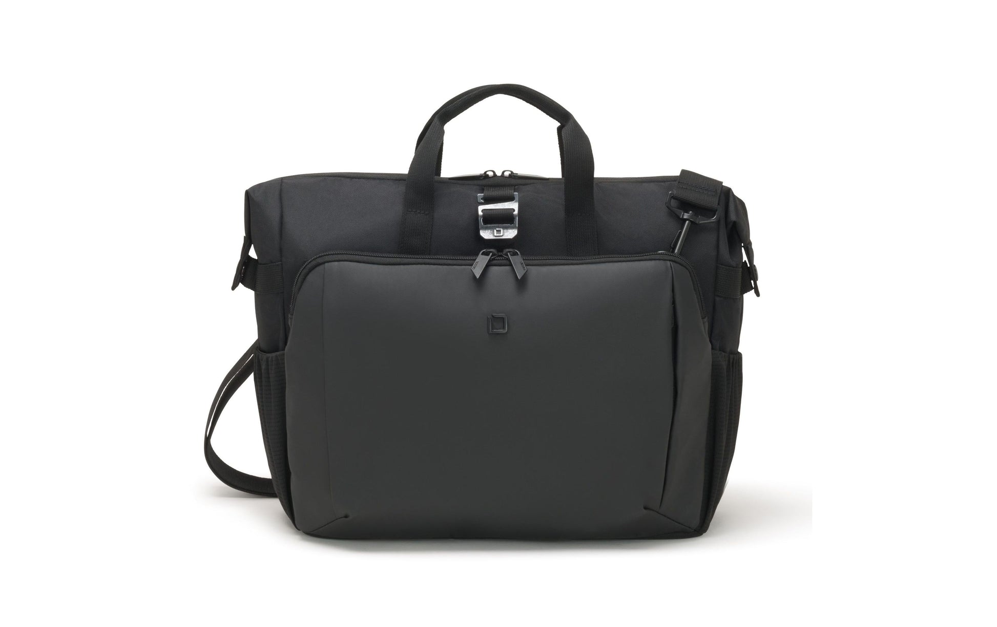 DICOTA Notebook-Tasche bis 15,6" – mit Tablet-Fach, aus 600D rPET – Schwarz