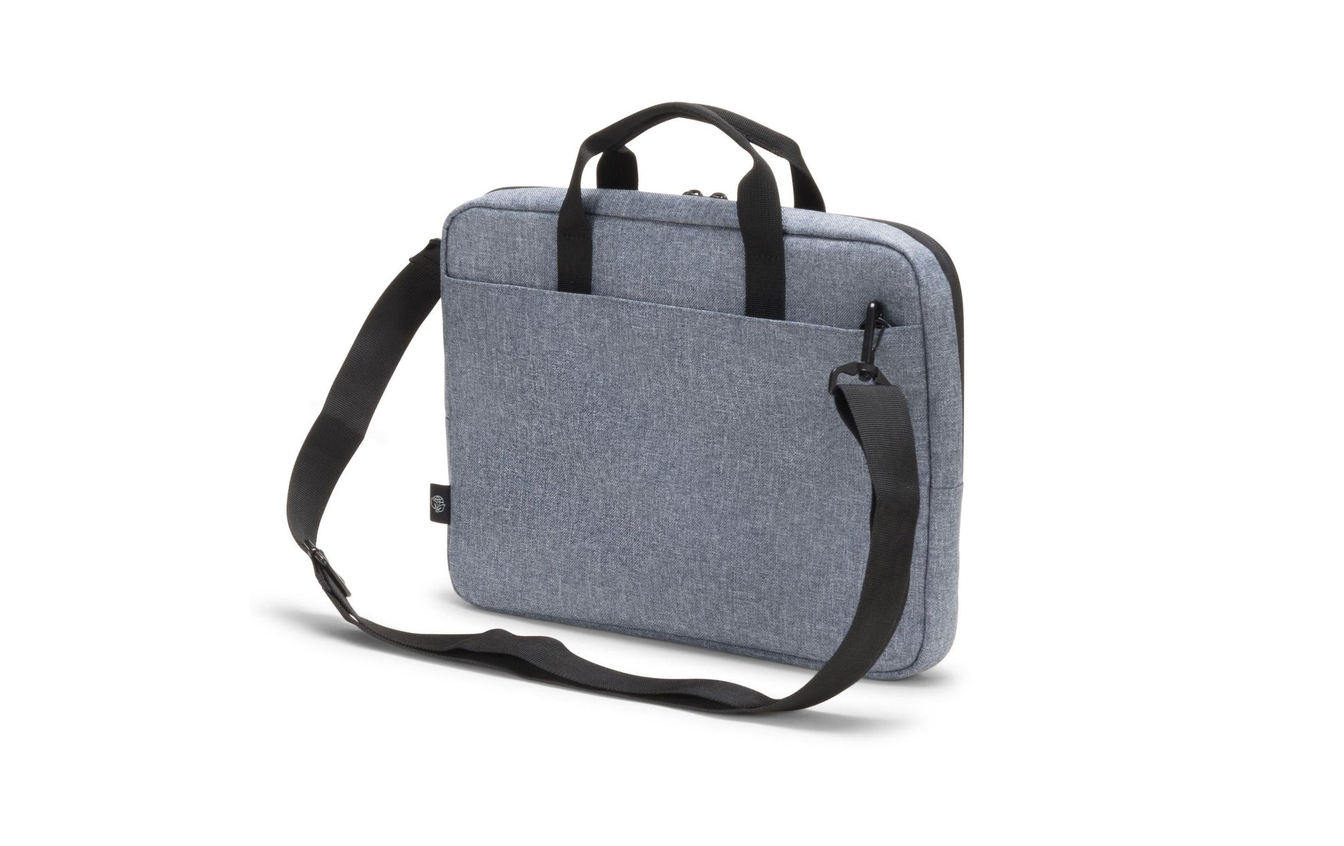 DICOTA Eco Slim MOTION Notebook-Tasche bis 13,3" – abnehmbarer Schultergurt, Recyceltes PET – Blue Denim