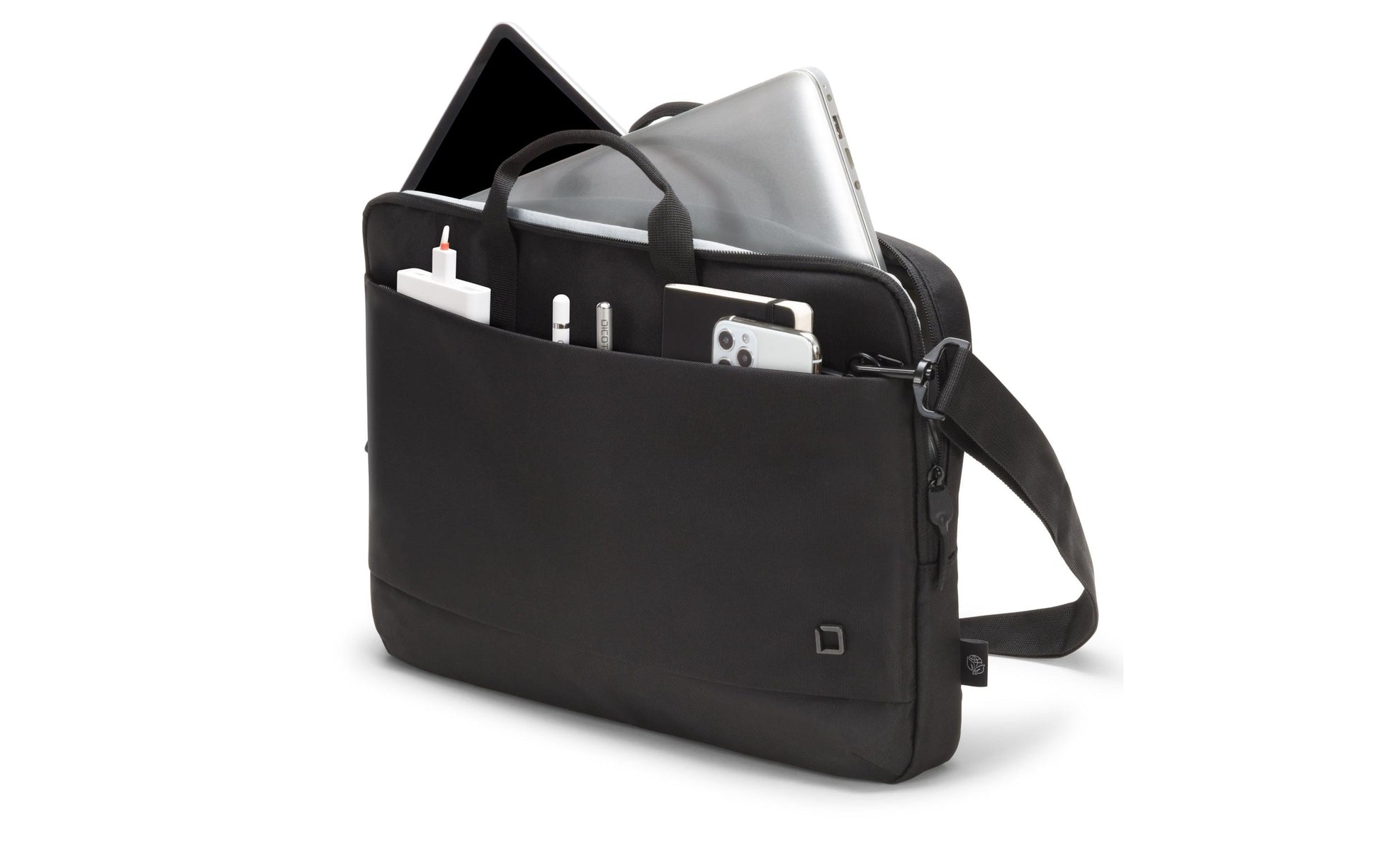 DICOTA Eco Slim MOTION Notebook-Tasche 13,3" – aus recyceltem PET – Schwarz