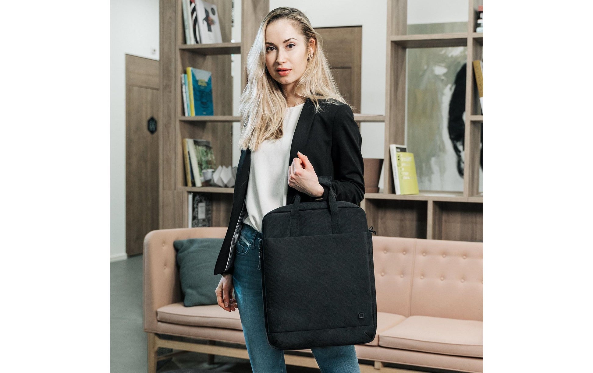 DICOTA Notebook-Tasche 15,6" – aus recyceltem rPET, Schwarz