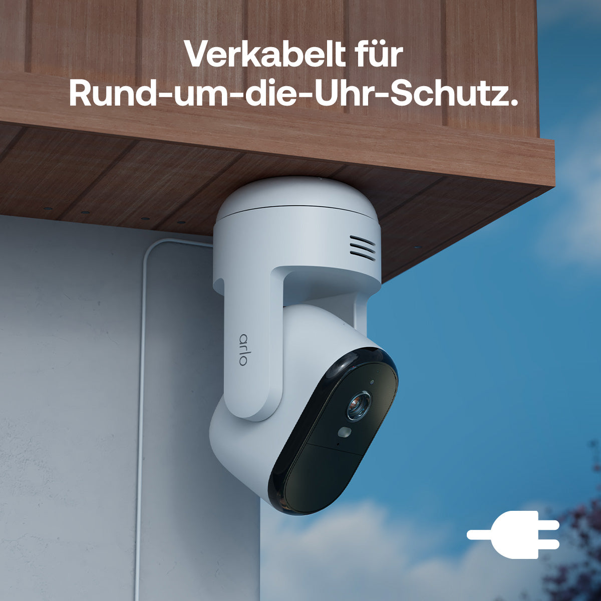 Arlo VMC2283 Netzwerkkamera – 2 MP, Full HD (1920×1080), IP65, Weiss