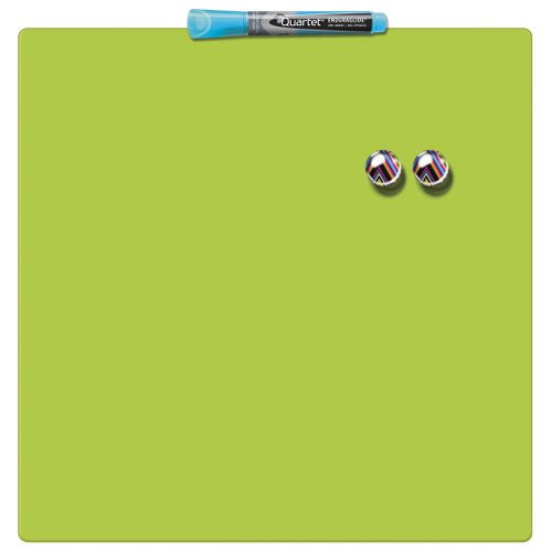 Rexel Whiteboard – 36 × 36 cm, magnetisch, Wandmontage, inkl. GlowWrite-Marker, Magnete, Montagesatz