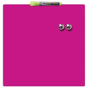 Rexel Whiteboard – 36 × 36 cm, matt, magnetisch, Wandmontage, inkl. GlowWrite-Marker, Magnete, Montagesatz