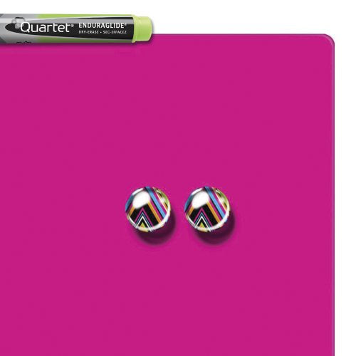 Rexel Whiteboard – 36 × 36 cm, matt, magnetisch, Wandmontage, inkl. GlowWrite-Marker, Magnete, Montagesatz