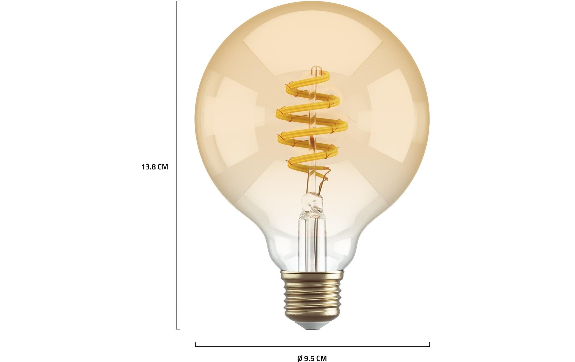 Hombli Smart-Leuchtmittel E27 HBEB-0312 – 300 lm, 1800–2700 K, WLAN/App, dimmbar – Transparent