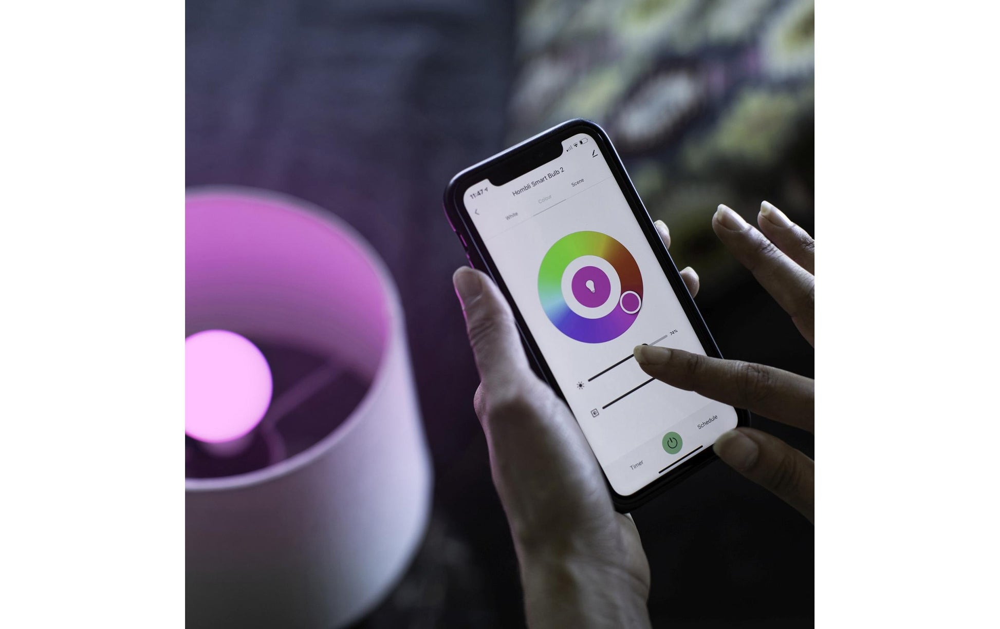 Hombli Smart-Leuchtmittel E27 – RGB+CCT, 2700–6500 K, 800 lm, WLAN – für Alexa, Google Assistant – 2 Stk.