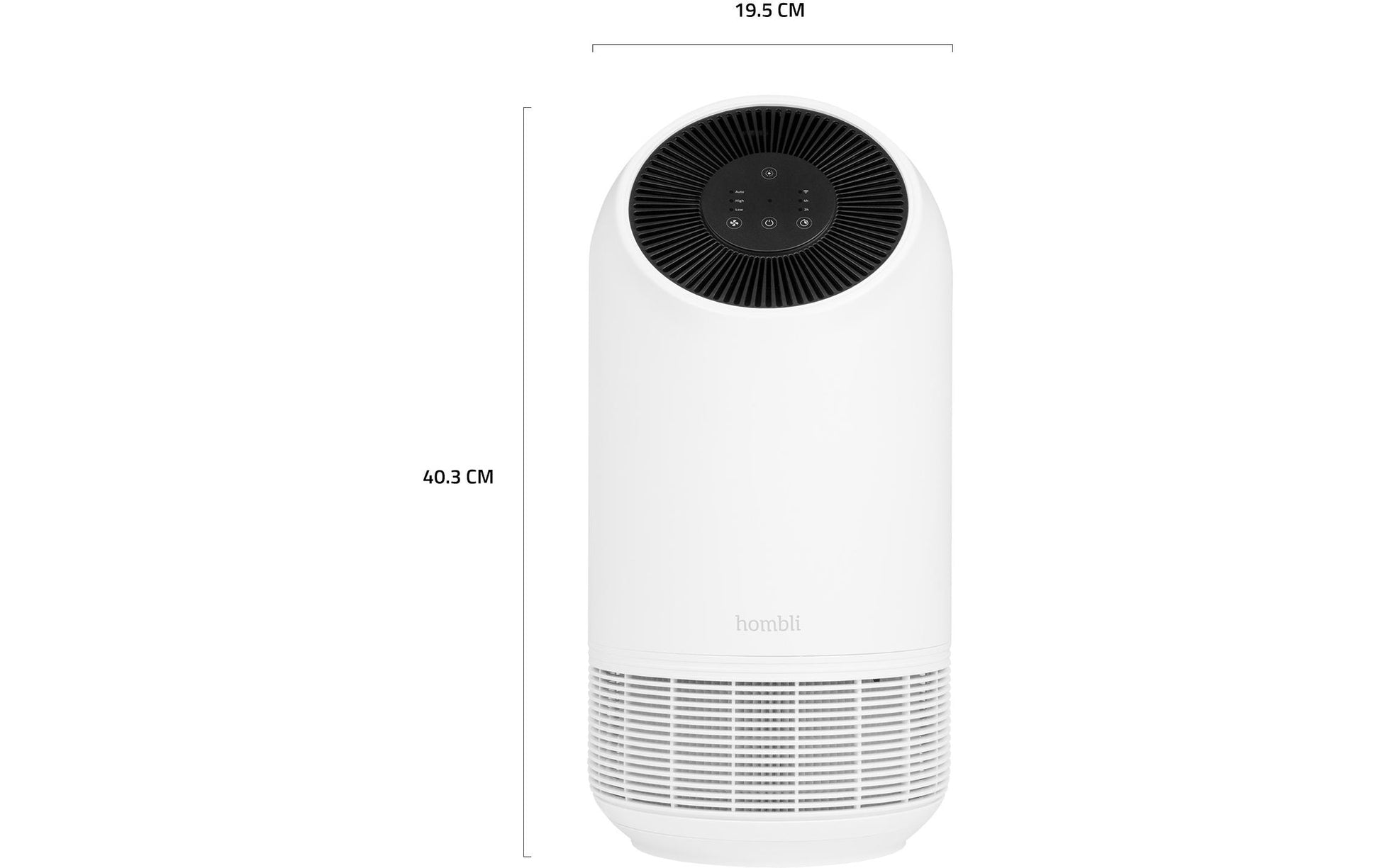 Hombli Smart Luftreiniger – CADR 90 m³/h, bis 25m², WLAN, App-Steuerung, 30 dB