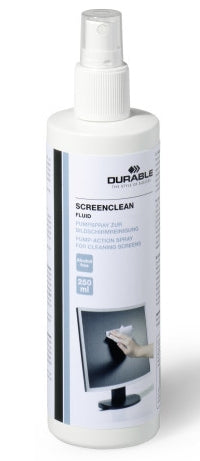 Durable Screenclean Bildschirmreiniger – für Bildschirme & Glas – Spray – 250 ml