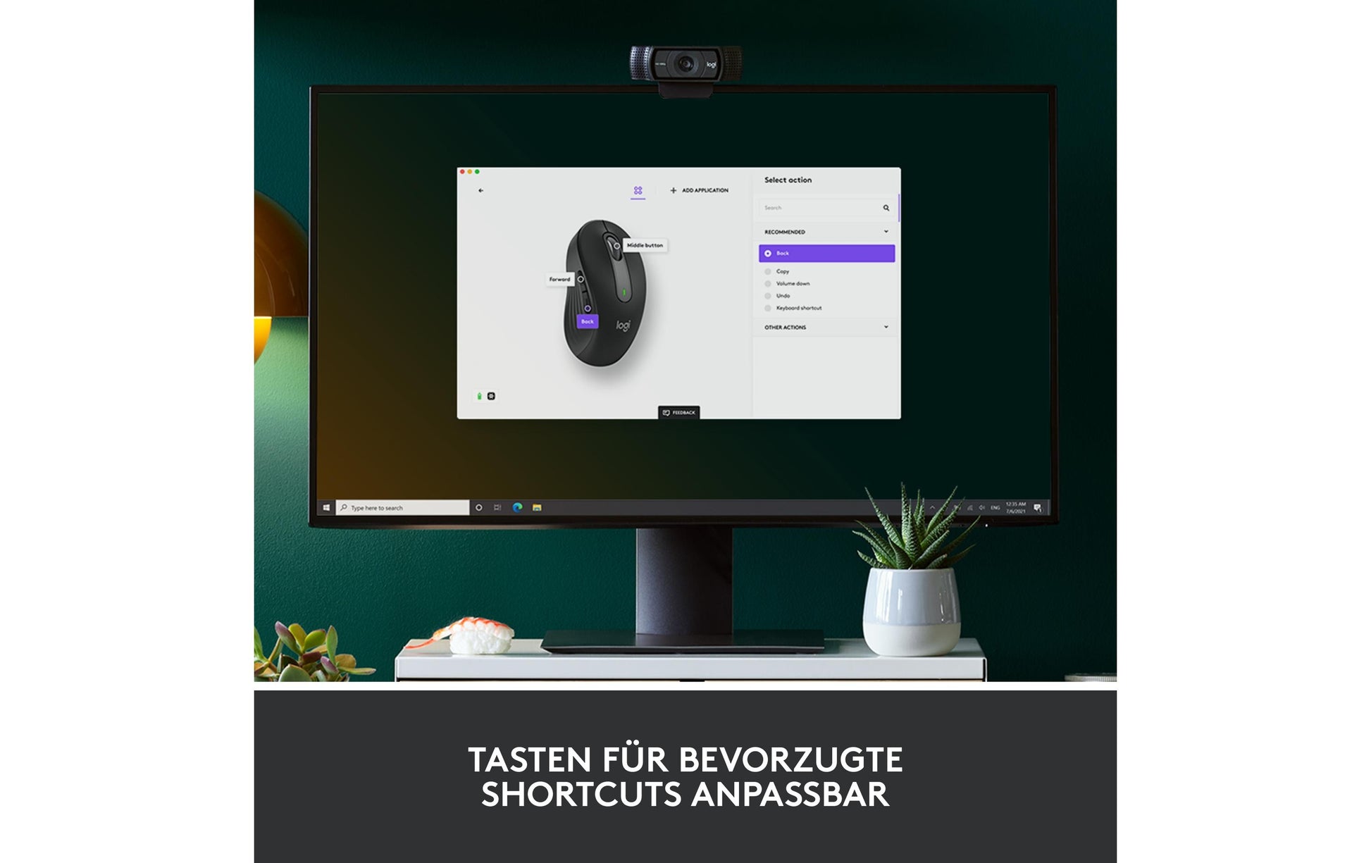 Logitech M650 L Maus – kabellos, für Rechtshänder, Graphit