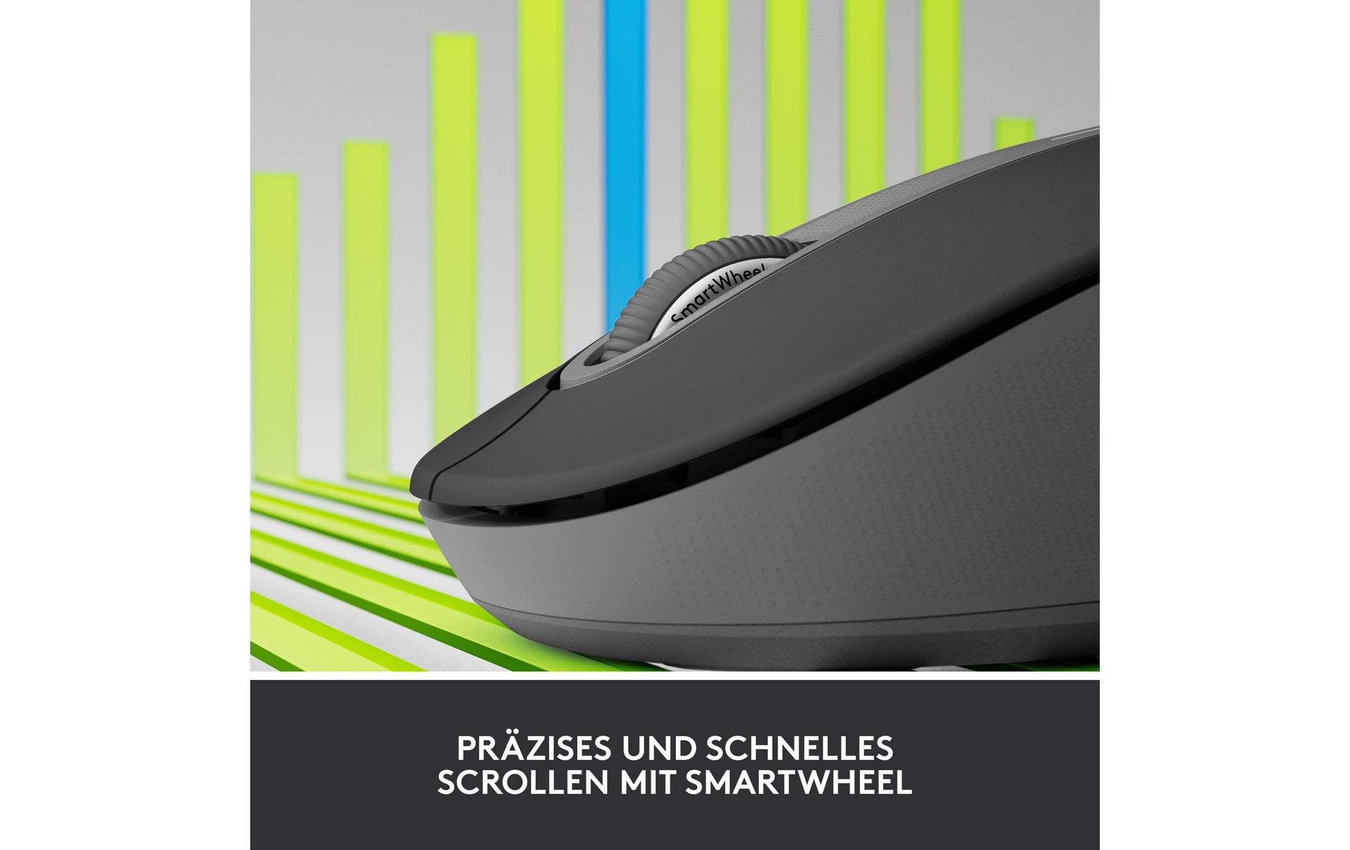 Logitech M650 L Maus – kabellos, für Rechtshänder, Graphit