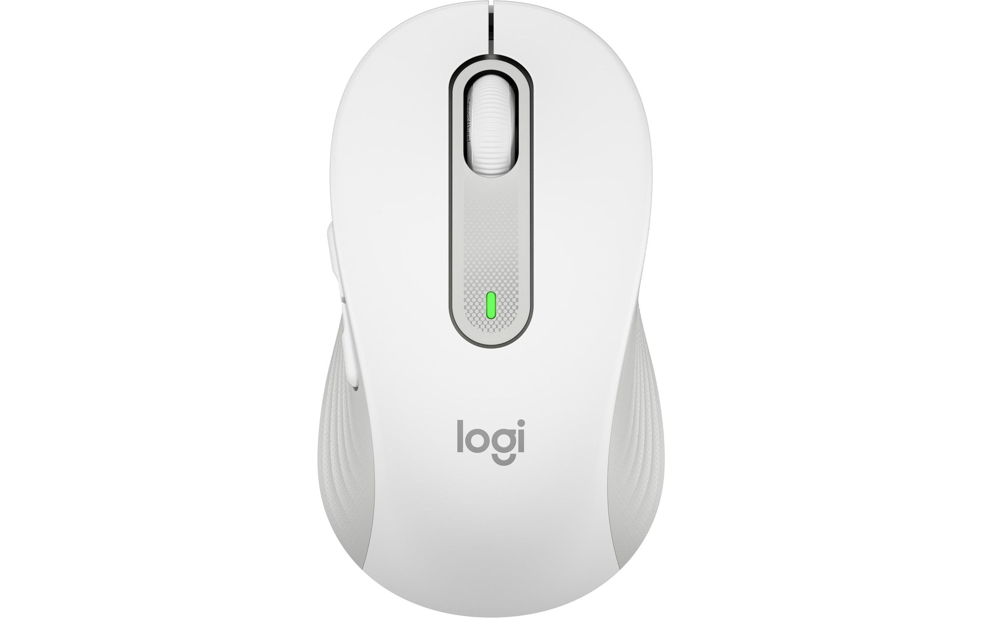 Logitech M650 Maus – kabellos, für Rechtshänder, Handflächengrösse M, weiss