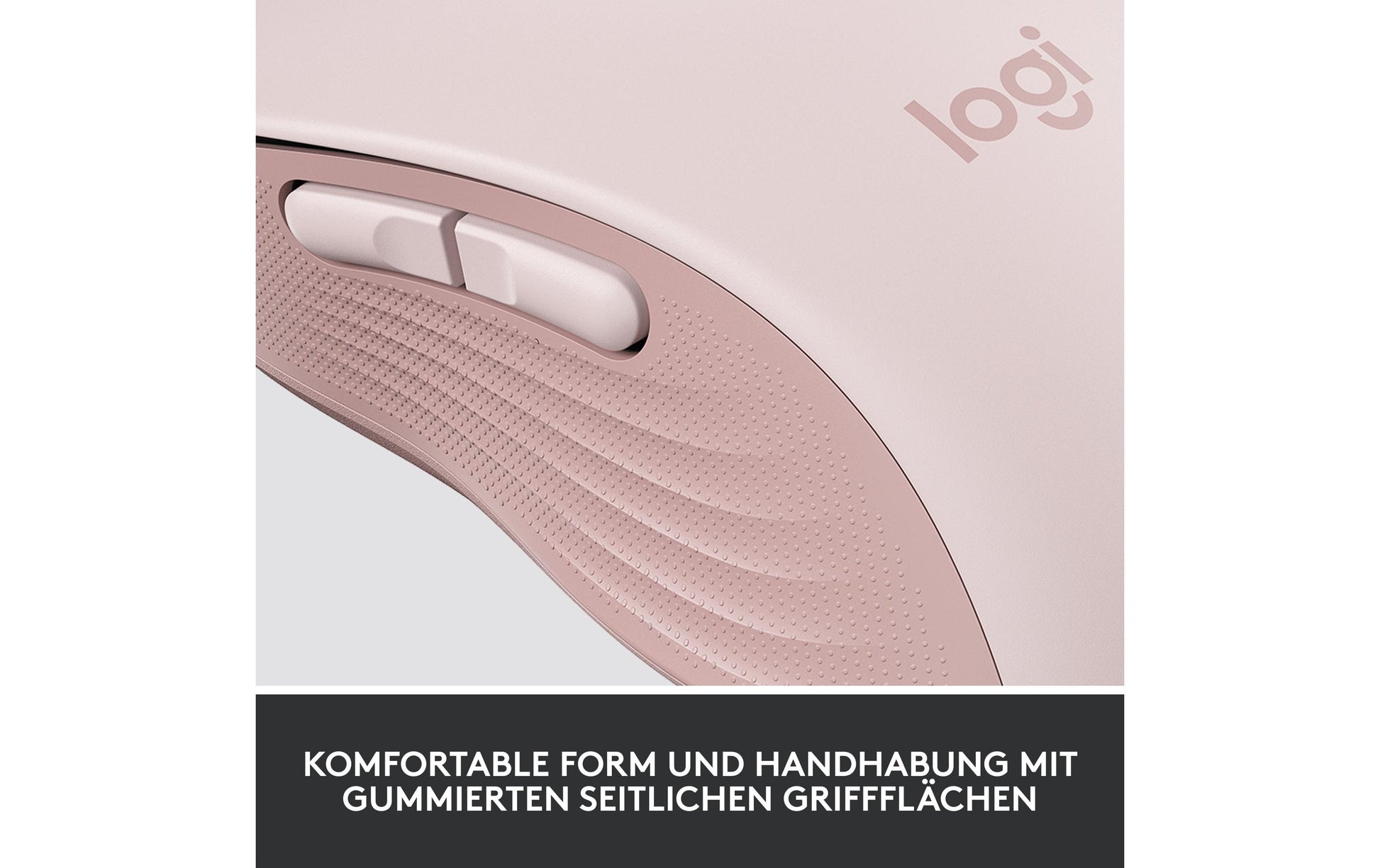 Logitech M650 Maus – kabellos, für Rechtshänder, Handflächengrösse M, Rosa