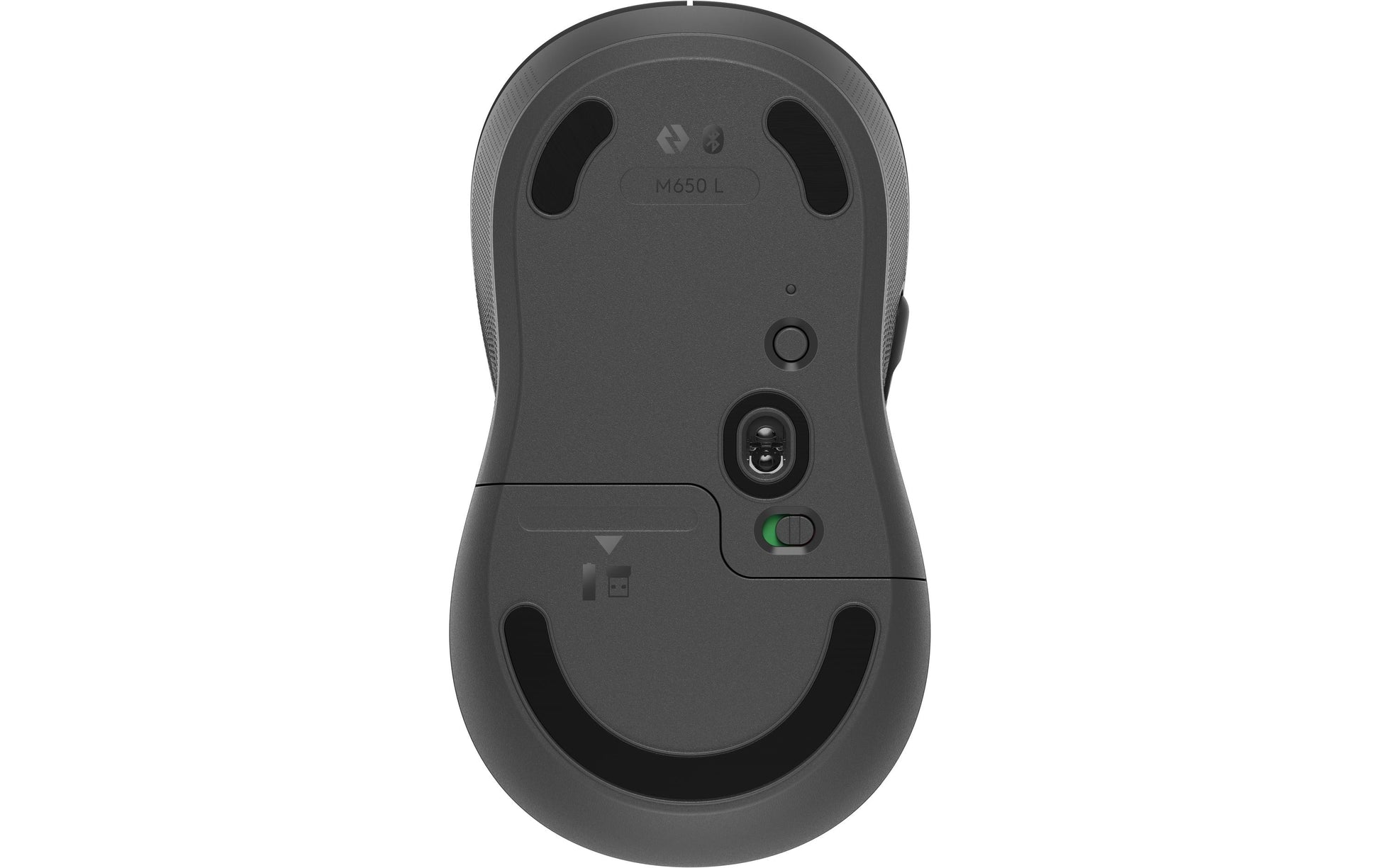 Logitech M650 L Maus – kabellos, für Rechtshänder, Graphit