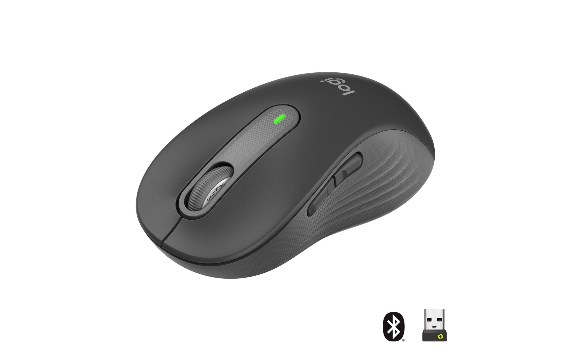 Logitech M650 L Maus – kabellos, für Rechtshänder, Graphit