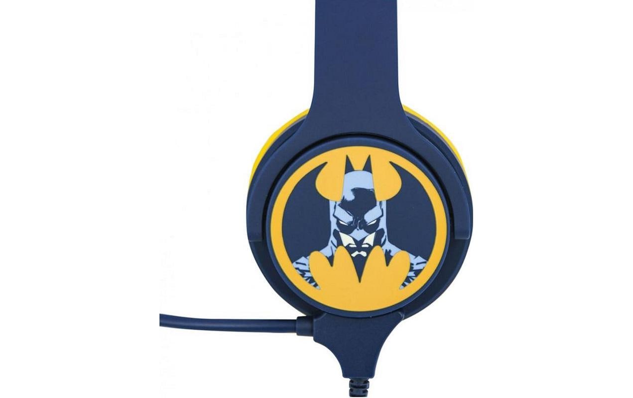 OTL Technologies OTL Batman Study – Gaming-Headset (On-Ear) – 3,5 mm, geschlossen, abnehmbares Boom-Mikrofon – blau
