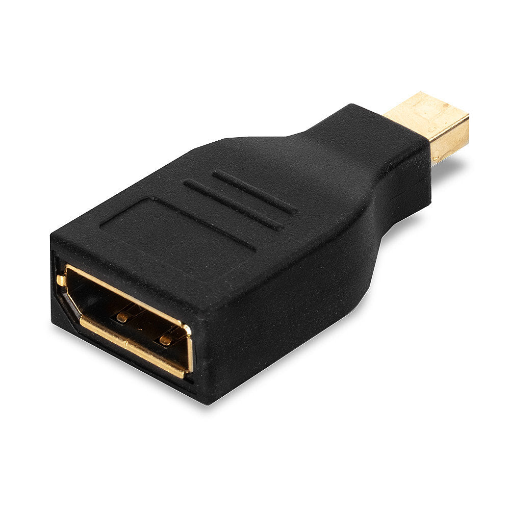 Lindy 41077 Adapter Mini DisplayPort zu DisplayPort – 1920 × 1080, 10,8 Gbit/s, Goldkontakte, Schwarz