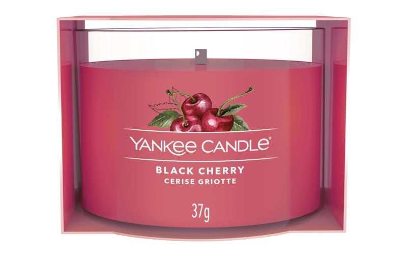 Yankee Candle Black Cherry – Duftkerze, Votivkerze im Glas