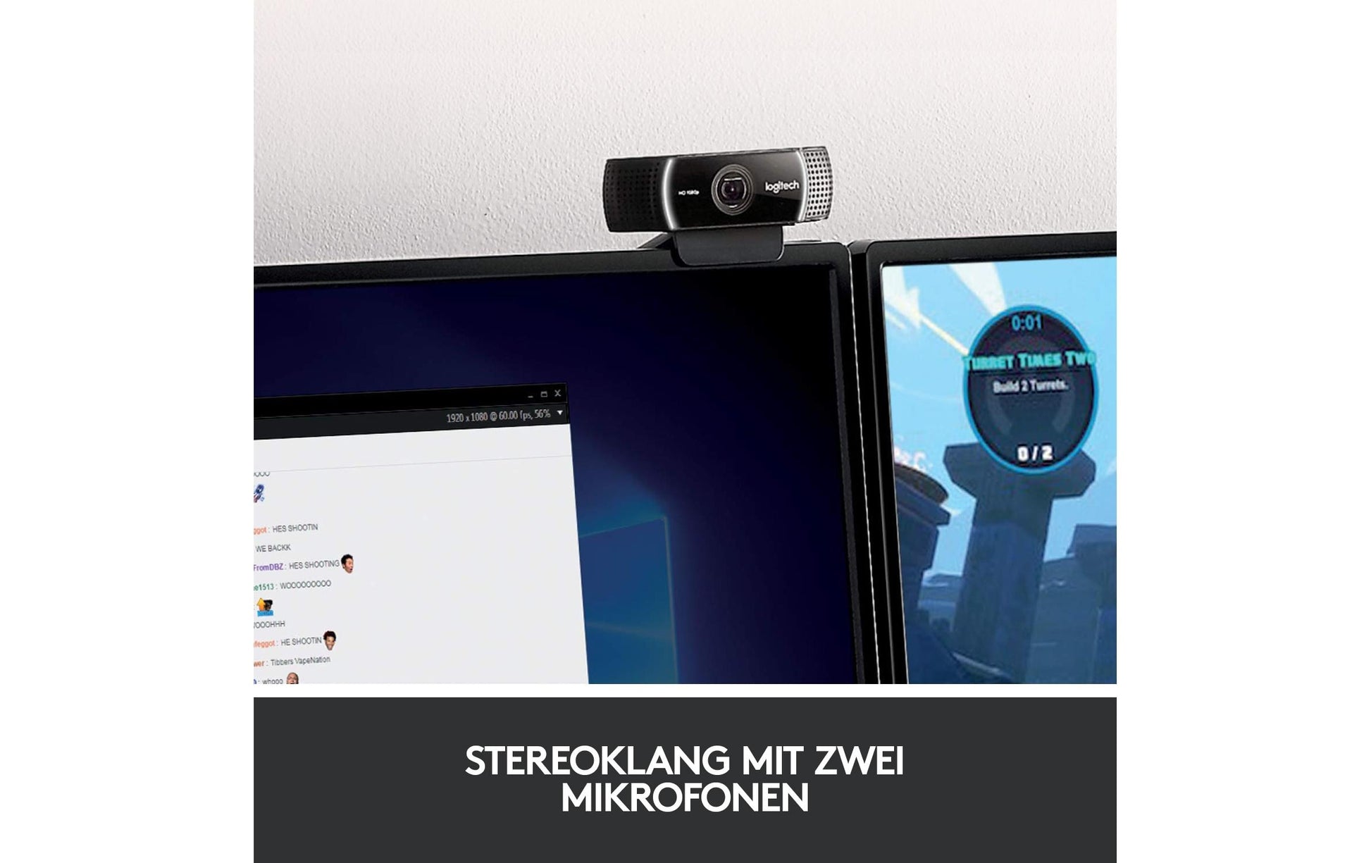 Logitech C922 Pro Stream – Webcam – USB