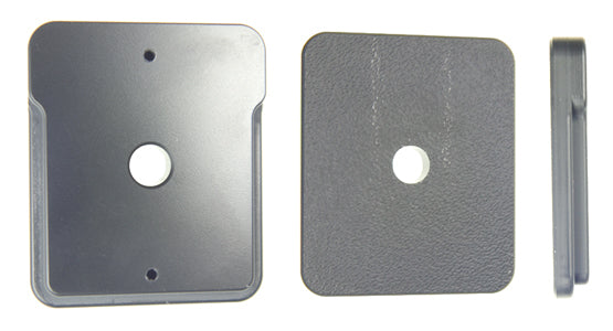 Brodit Auto-Halterung, Adapterplatte, ohne Kippfunktion – für MoveClip 215504 und Handhelds – Grau