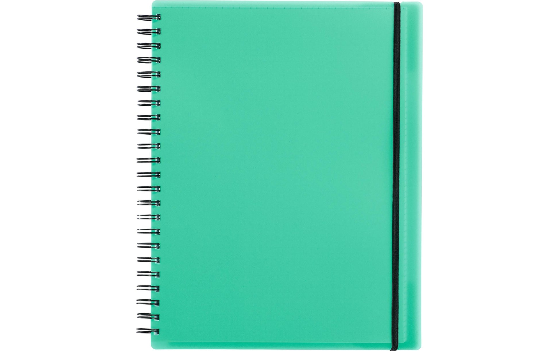 Kolma Collegeblock A4, 5 mm kariert, Spiralbindung, 100 Blätter, 4-fach gelocht, perforiert, 70 g/m² – grün