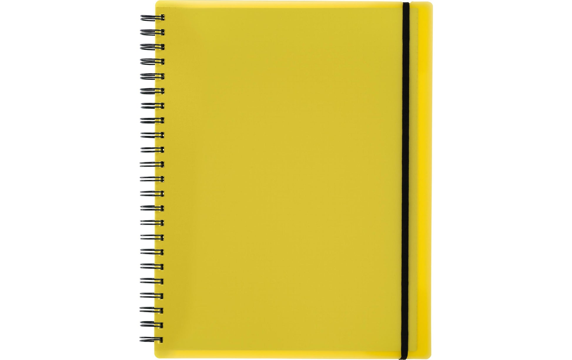 Kolma Collegeblock A4, kariert, Spiralbindung, 100 Blatt, 4-fach gelocht, perforiert, 70 g/m² – gelb