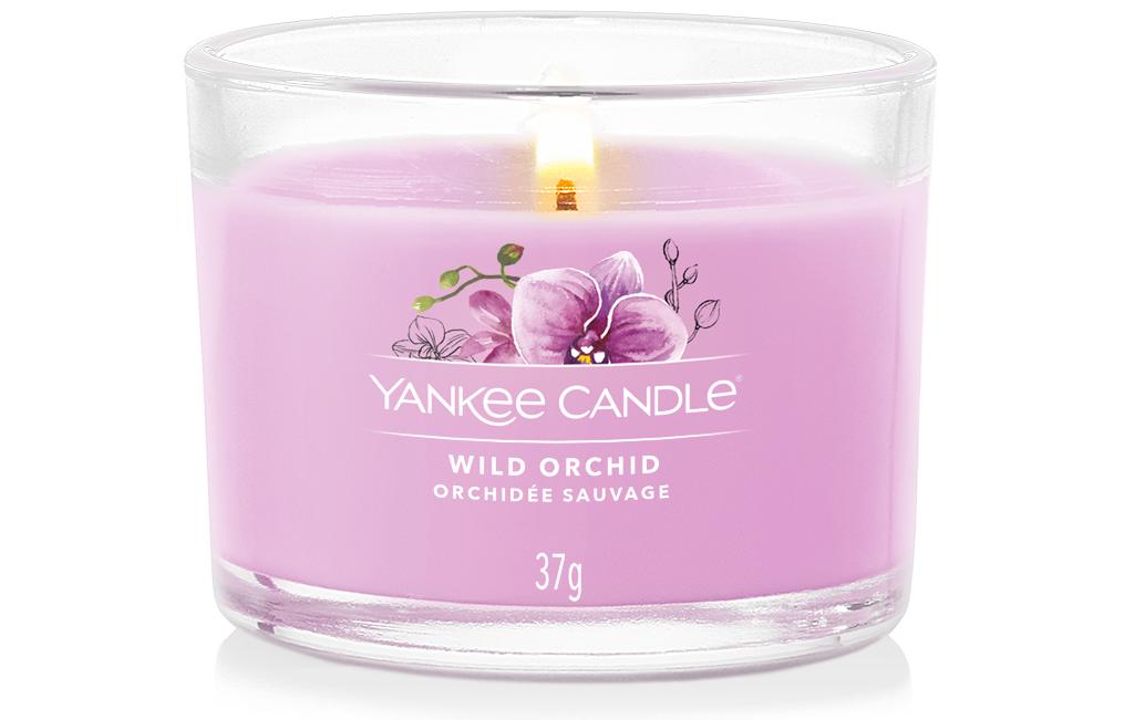 Yankee Candle Duftkerze – Wild Orchid – Ø 5,4 × 4,5 cm – 10 h