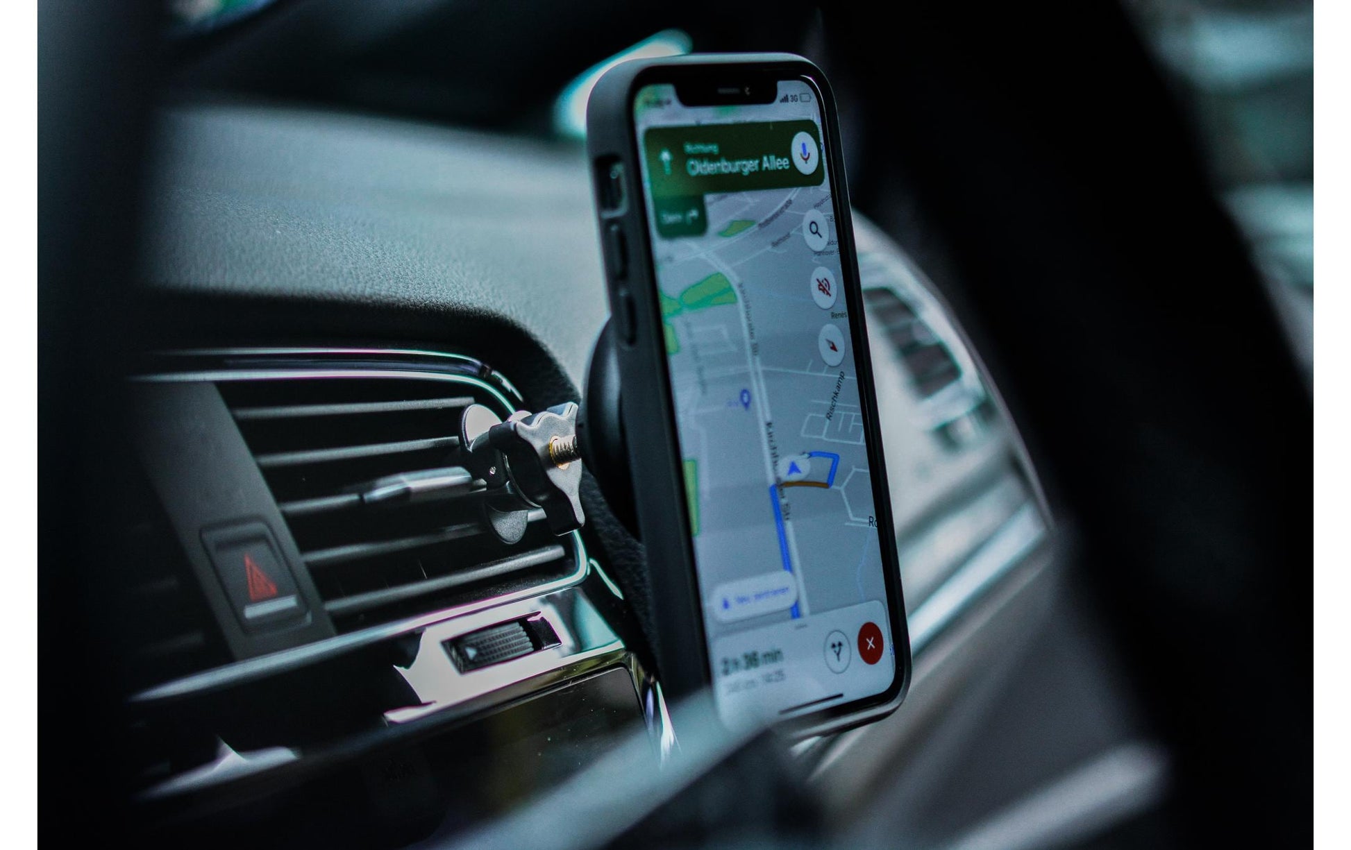 FIDLOCK Vacuum Base – Auto-Halterung – magnetisch, Lüftungsschlitz – für Smartphones (Universal) – Schwarz