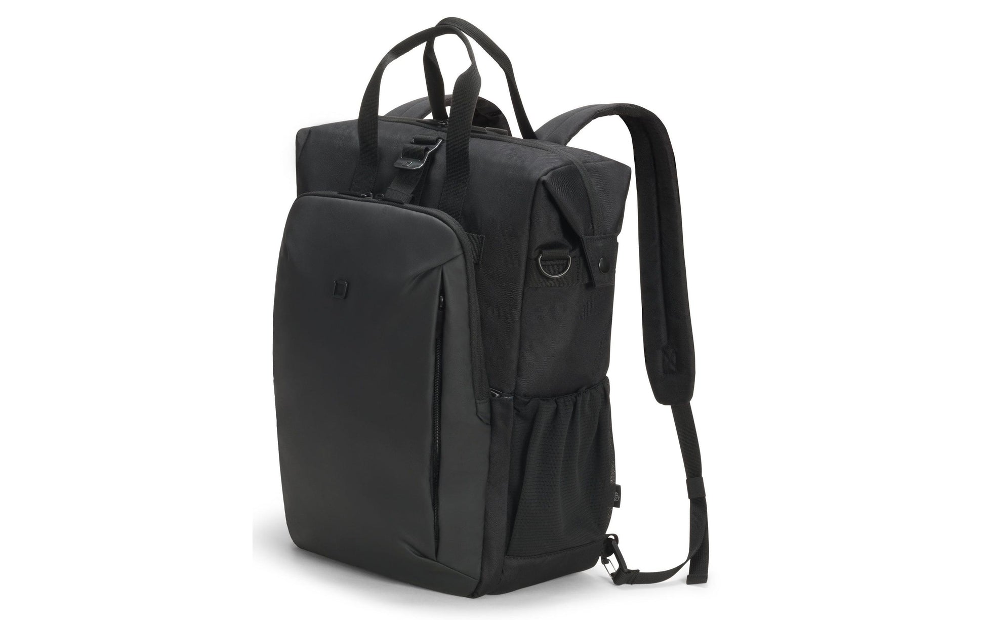 DICOTA Notebook-Rucksack bis 15,6" – Tablet-Fach, aus recyceltem PET – Schwarz