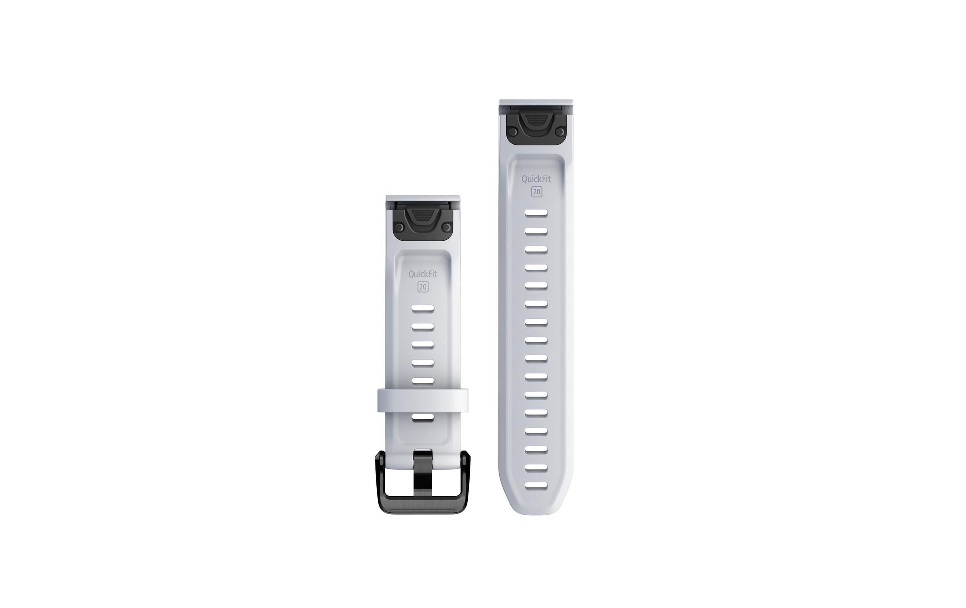 Garmin QuickFit 20 – Armband – für Garmin fēnix (5S/6S/7S) – Whitestone, 20 mm, Silikon