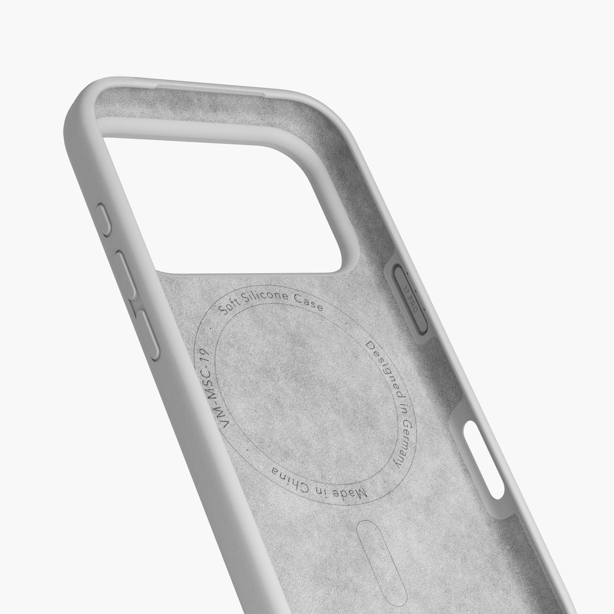Vonmählen Backcover – für Apple iPhone 17 Pro – hellgrau – Silikon, MagSafe-kompatibel