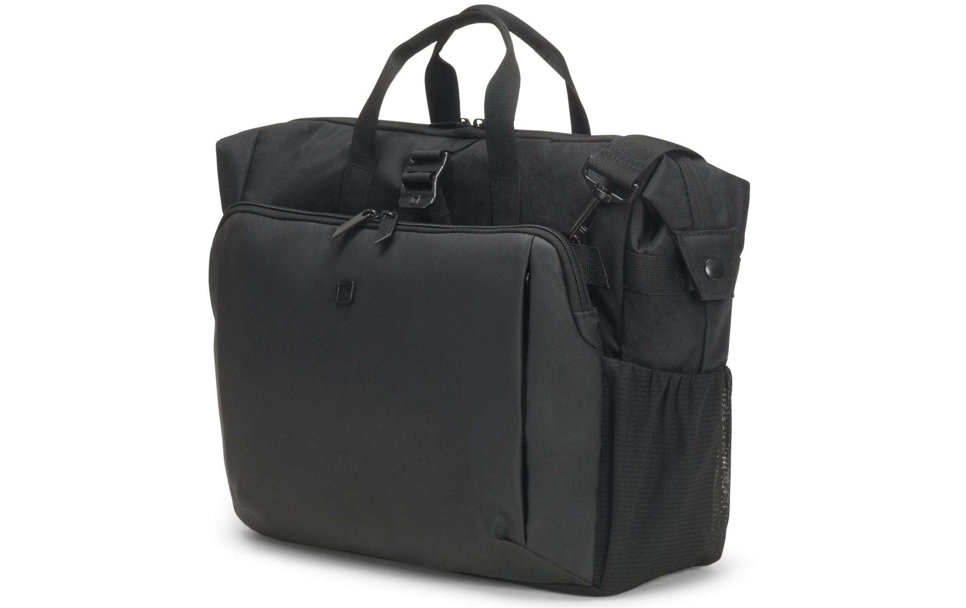 DICOTA Notebook-Tasche bis 15,6" – mit Tablet-Fach, aus 600D rPET – Schwarz