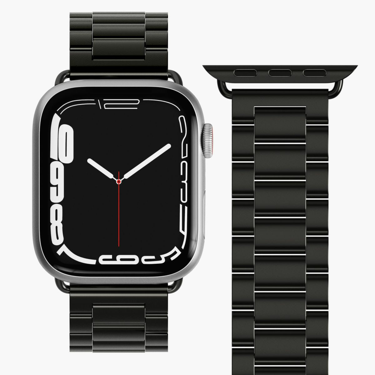 Vonmählen Link Bracelet 1 – Armband – für Apple Watch 38/40/41 mm, Schwarz, Edelstahl