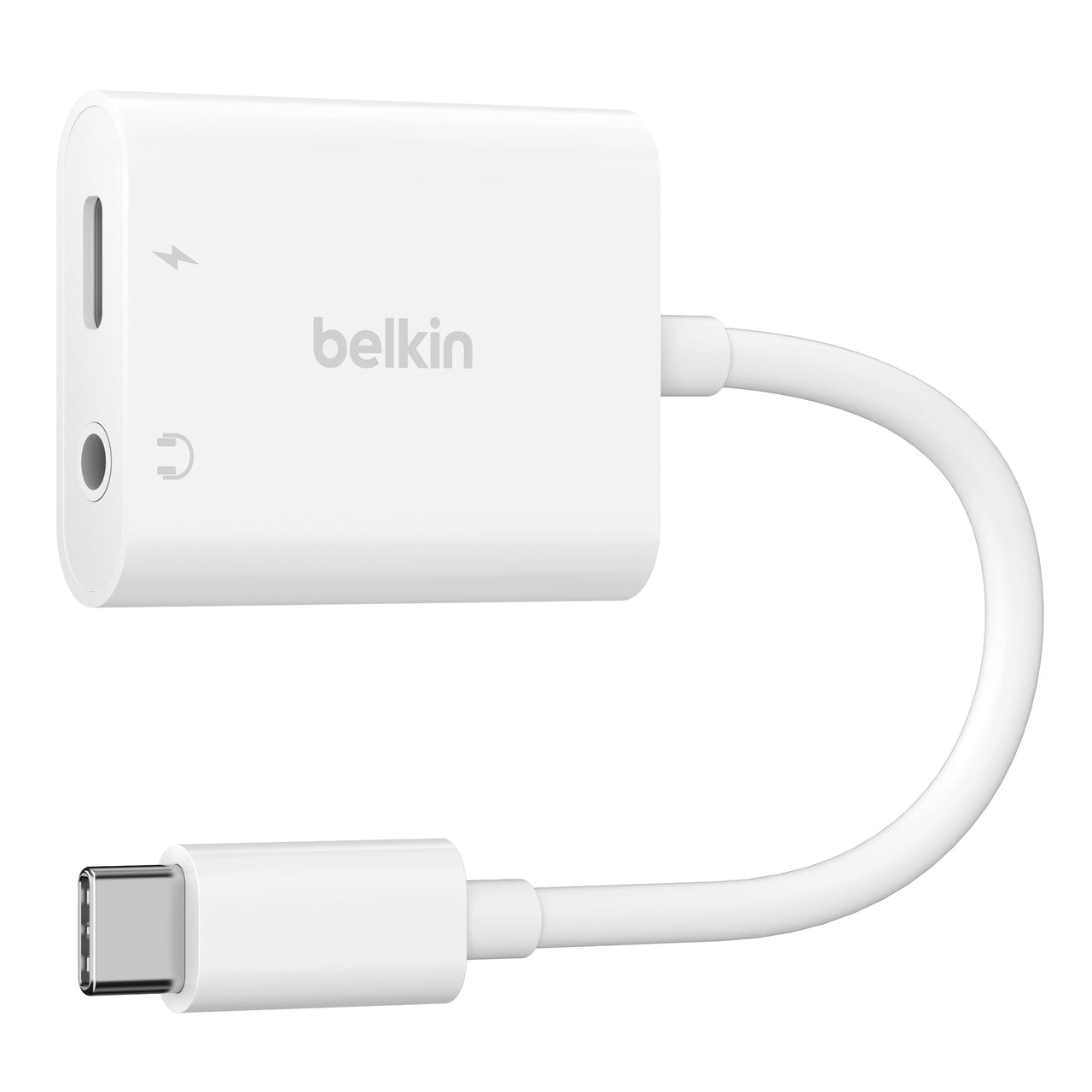 Belkin RockStar USB-C Multiport-Adapter – USB-C zu 3,5 mm + USB-C (PD 60 W) – für iPhone & Android