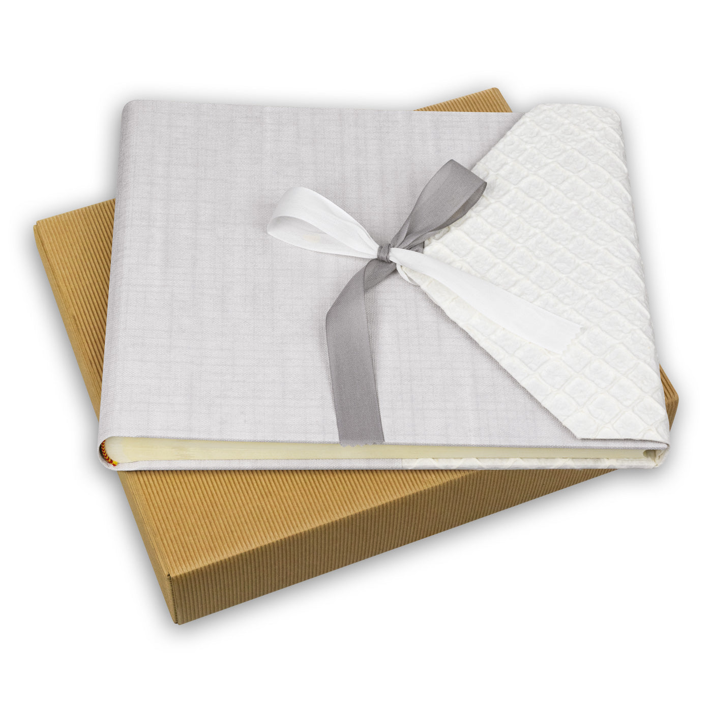 ZEP Gästebuch – mit Pergaminzwischenblättern – 60 Seiten – 300 × 240 mm – gebunden, Pergamentpapier, grau