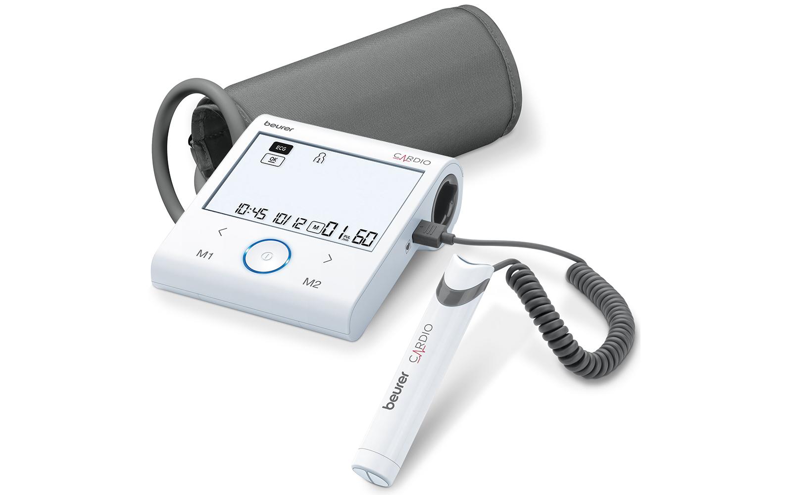 Beurer Blutdruck- / Pulsmessgerät BM96 – Oberarm – EKG, App-kompatibel, 22–42 cm