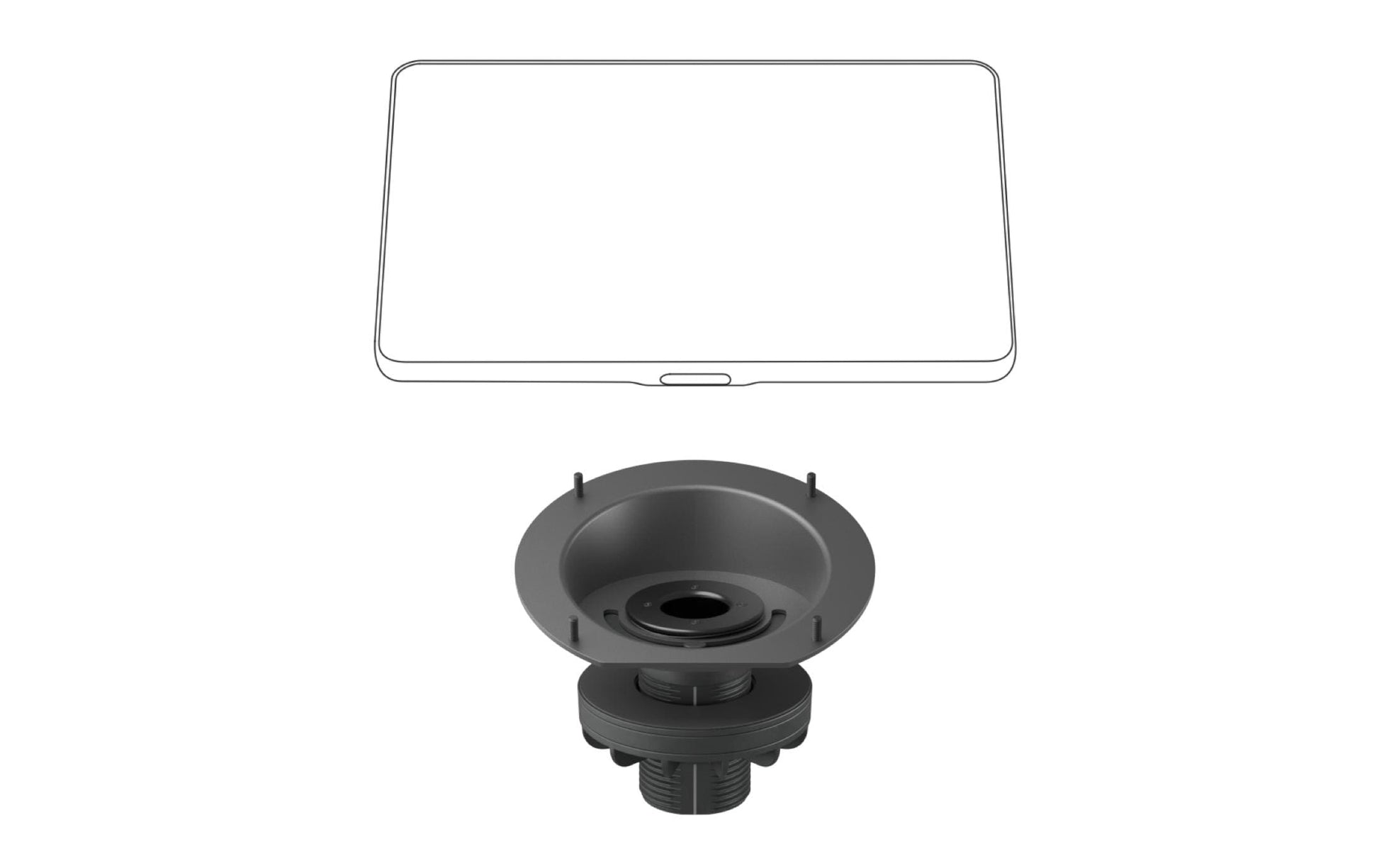 Logitech Tap Riser Mount – Halterung – für Logitech Tap, Graphit