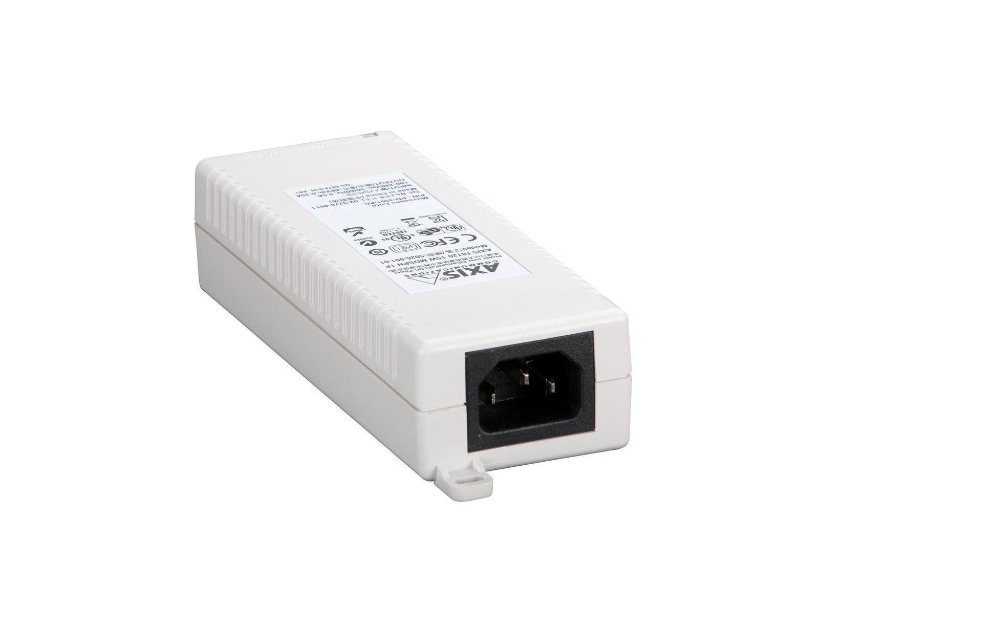 Axis T8120 PoE-Injektor 15 W – 802.3af, Gigabit Ethernet – RJ‑45×2 – 100–240 V