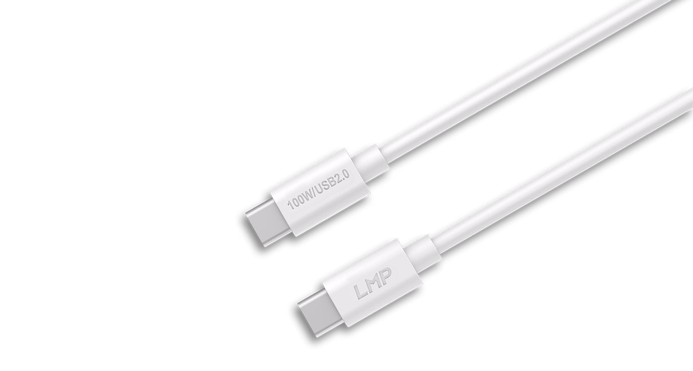 LMP USB-C auf USB-C Kabel – USB 2.0 (480 Mbit/s) – 2 m – PD 100 W – für iPhone 15 und mehr