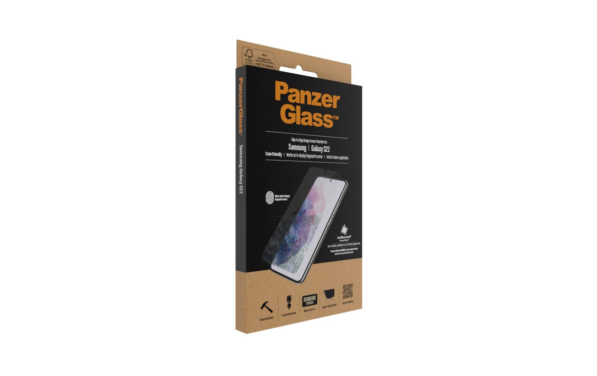 PanzerGlass Displayschutz (Panzerglas), Case Friendly – für Galaxy S22 5G