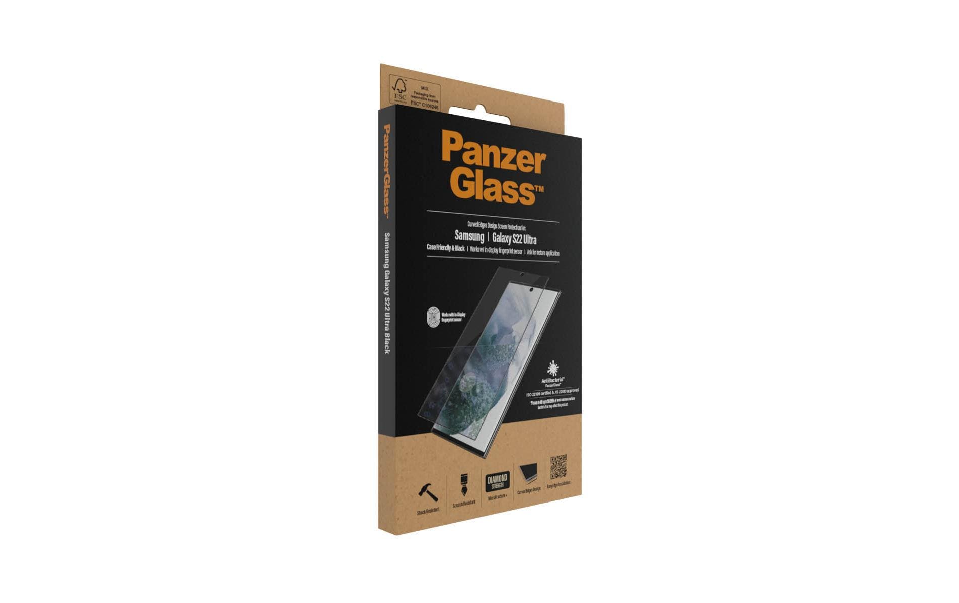 PanzerGlass Displayschutzglas – für Samsung Galaxy S22 Ultra, Hartglas, Transparent – 1er-Pack