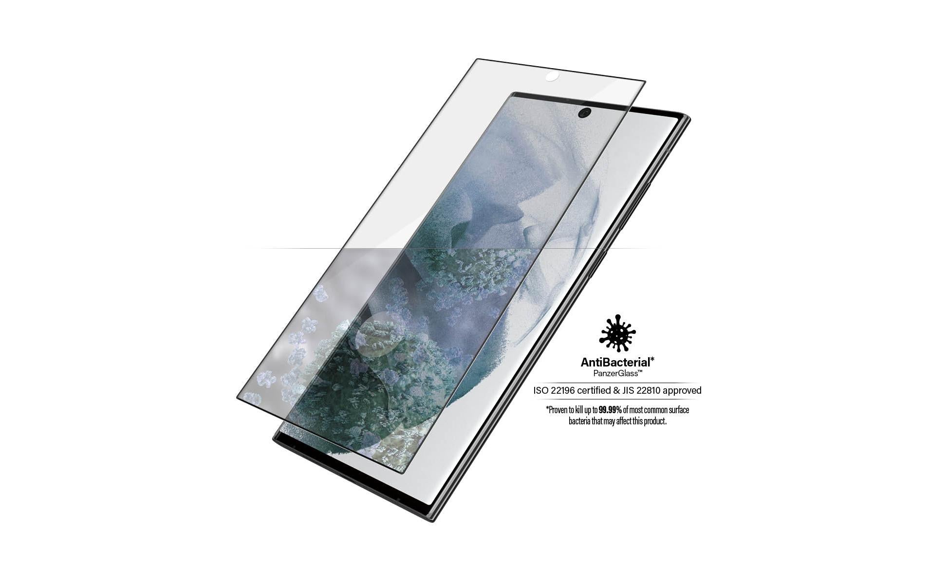 PanzerGlass Displayschutzglas – für Samsung Galaxy S22 Ultra, Hartglas, Transparent – 1er-Pack