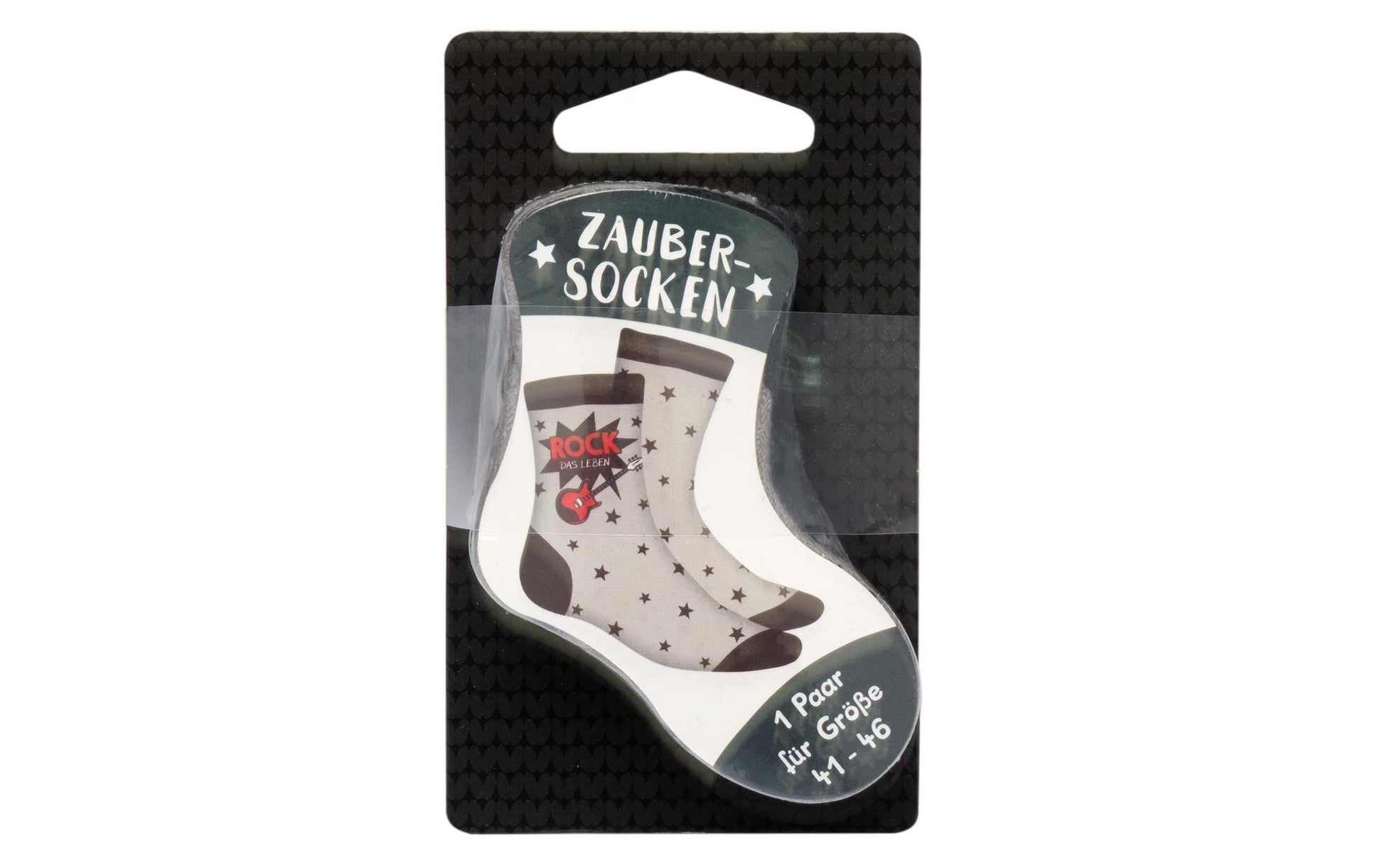 Sheepworld Zaubersocken Rock das Leben – Grösse 41–46, Rot, 80% Baumwolle/15% Nylon/5% Elasthan, 1 Paar