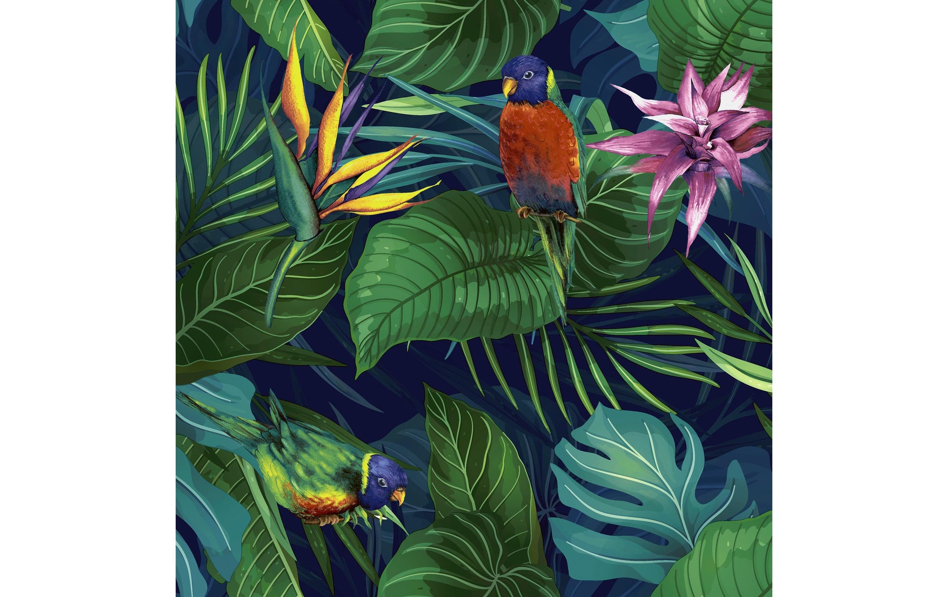Paper + Design Servietten Jungle Paraiso – mehrfarbig – 33 × 33 cm, 3-lagig – 20 Stück