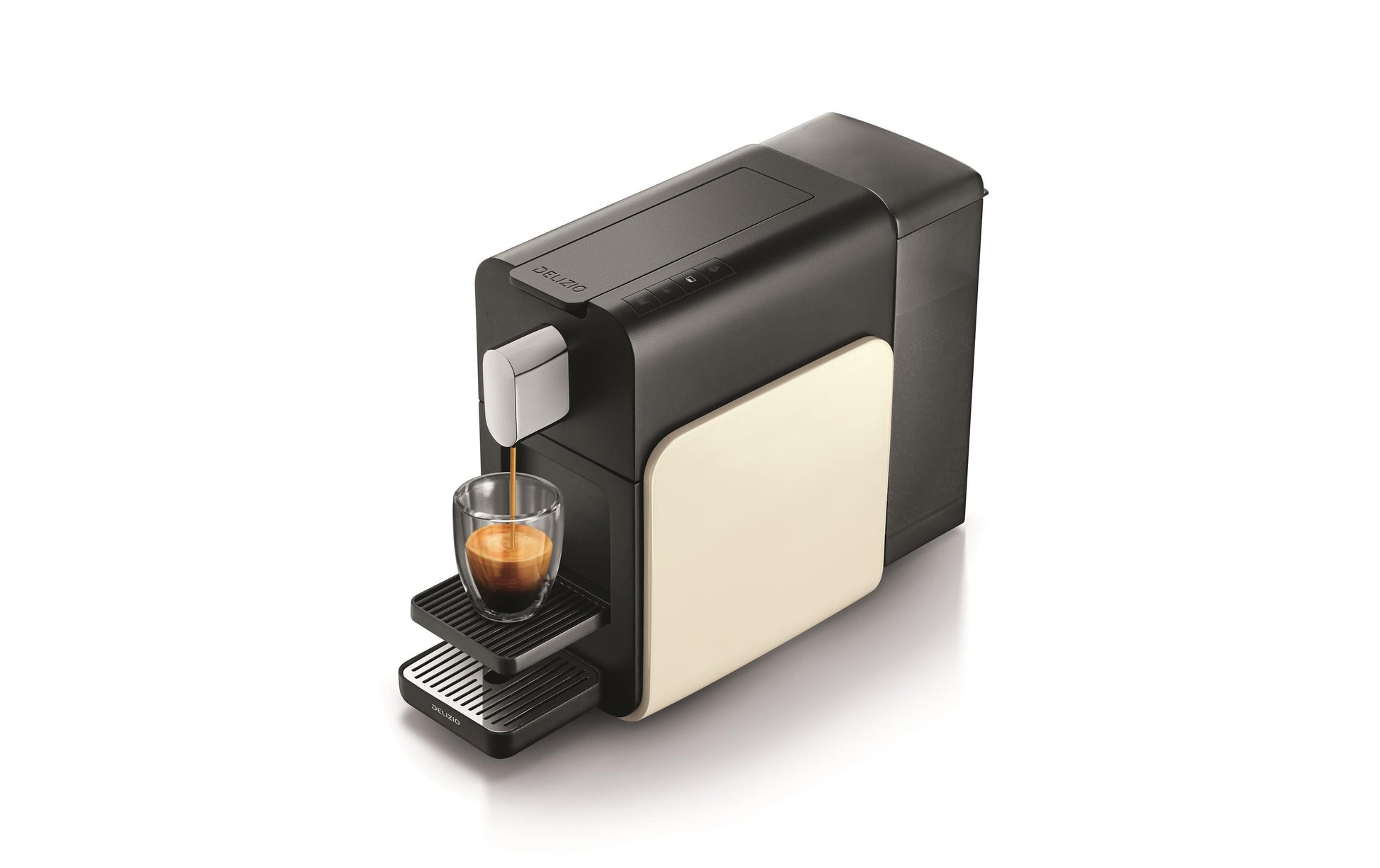 Delizio Brava 10196244 Kapselmaschine – für Delizio-Kapseln, 19 bar, 1,3 l, Weiss