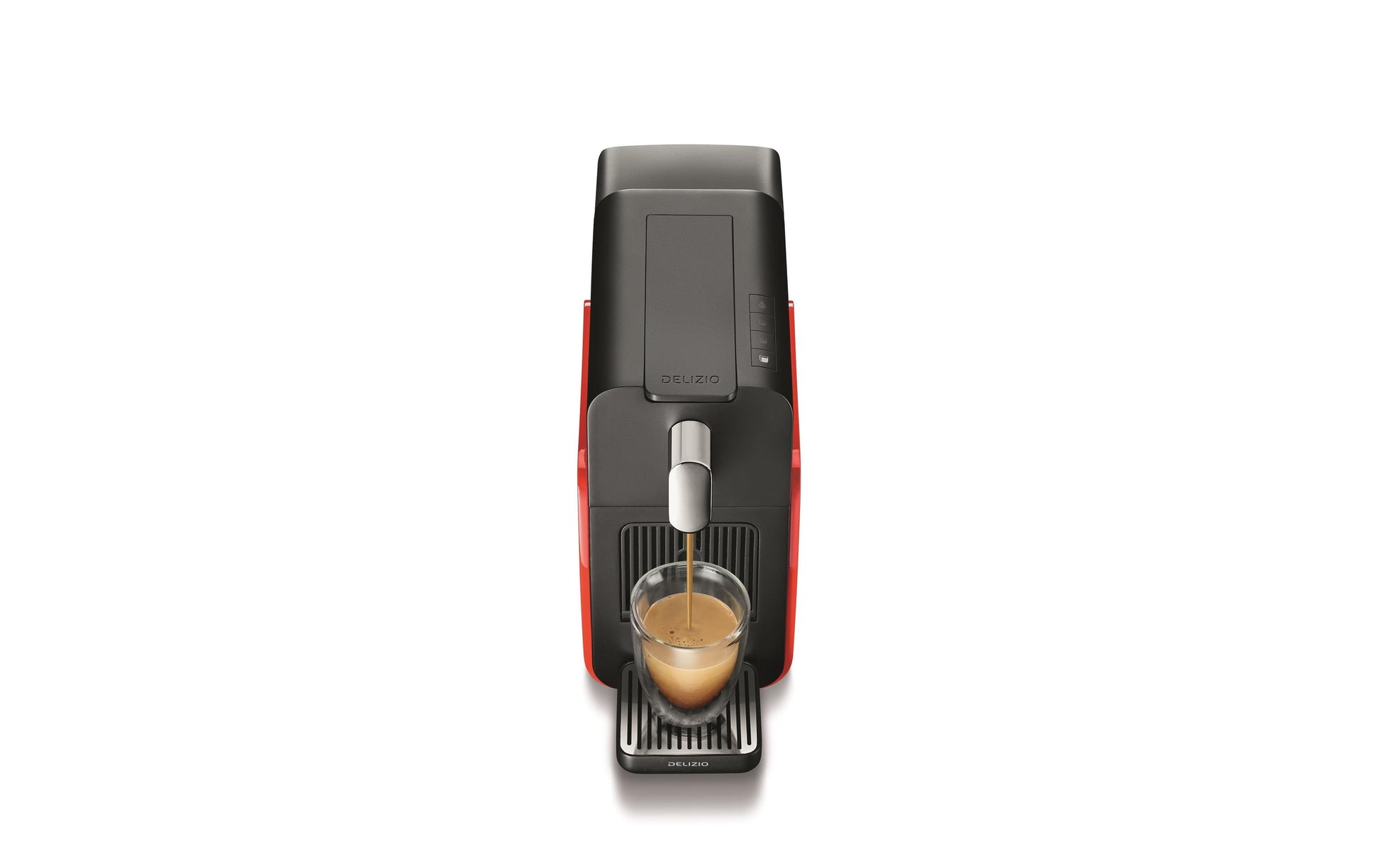 Delizio Brava 10196198 Kapselmaschine – für Delizio-Kapseln, 19 bar, 1,3 l, Rot